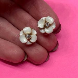 Kate Spade White Daisy Studs - Never worn